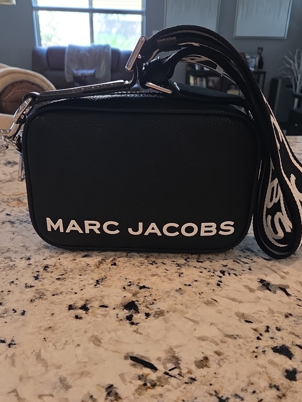 Marc Jacobs Black Leather Crossbody Camera Bag